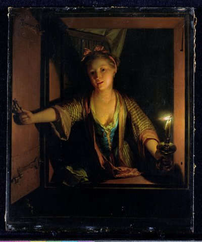 Una ragazza alla finestra da Godfried Schalken or Schalcken