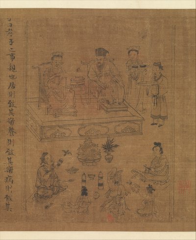 Il Classico della Pietà Filiale, c.1085 da Gonglin Li
