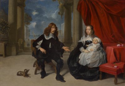 Una famiglia in terrazza da Gonzales Coques