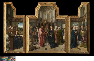 Il Trittico Colibrant, c.1517 da Goossen van der (1465 c.1538) Weyden
