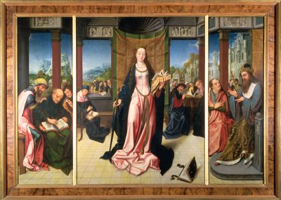 Santa Caterina e i filosofi da Goossen van der Weyden