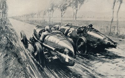 Corsa per il Gran Premio, Strasburgo 1922, 1937 da Gordon Crosby