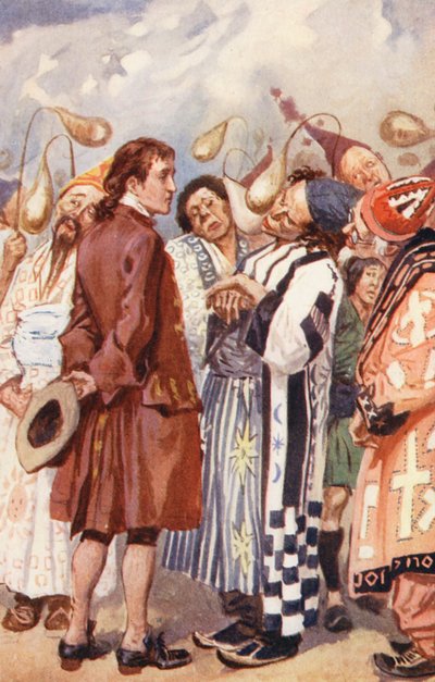 Illustrazione per I viaggi di Gulliver di Jonathan Swift da Gordon Frederick (after) Browne
