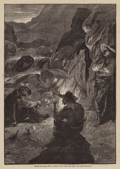 Intorno al fuoco del campo da Gordon Frederick (after) Browne