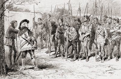 Una scena dal dramma di William Shakespeare Enrico IV, Parte 1, Atto IV, Scena 2 da Gordon Frederick Browne