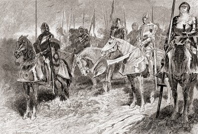 Una scena dal dramma di William Shakespeare Enrico V, Atto IV, Scena 2 da Gordon Frederick Browne