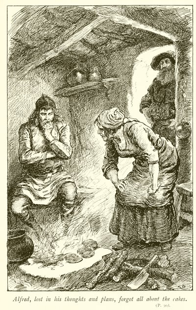 Alfred che brucia le torte da Gordon Frederick Browne