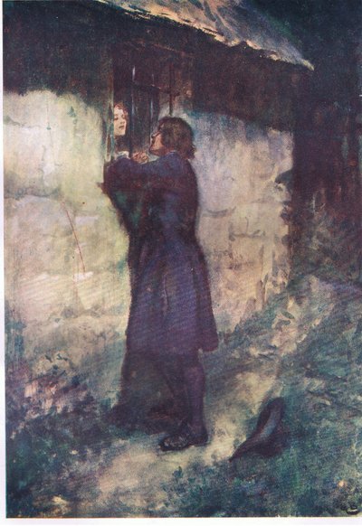 "Matto come una lepre di marzo" dissi io, da Lorna Doone pub. da W & R Chambers Ltd, 1921 da Gordon Frederick Browne