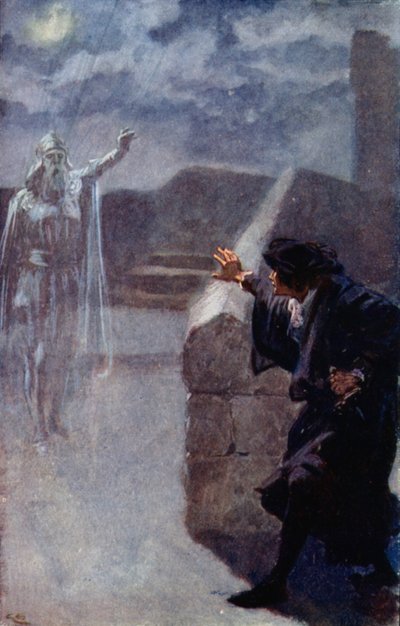 Amleto vede il fantasma di suo padre da Gordon Frederick Browne