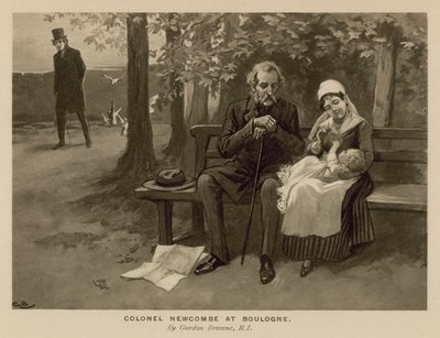 Illustrazione per The Newcomes di Thackeray da Gordon Frederick Browne