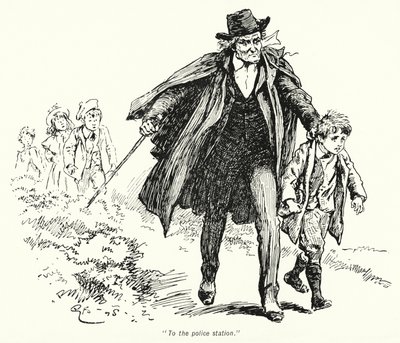 Illustrazione per La storia dei cercatori di tesori di E Nesbit da Gordon Frederick Browne