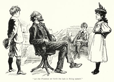 Illustrazione per La storia dei cercatori di tesori di E Nesbit da Gordon Frederick Browne