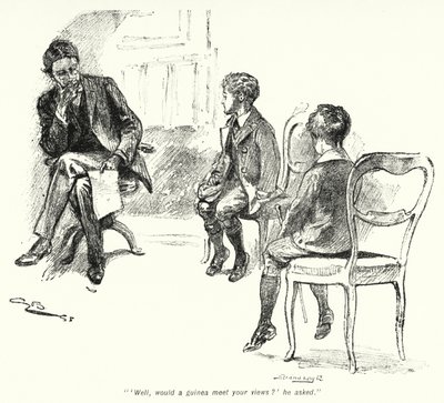 Illustrazione per La storia dei cercatori di tesori di E. Nesbit da Gordon Frederick Browne