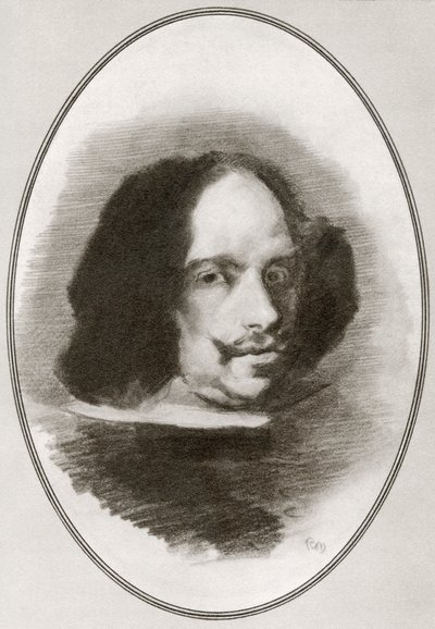 Diego Rodriguez de Silva y Velazquez, da Biografie viventi di grandi pittori da Gordon Ross