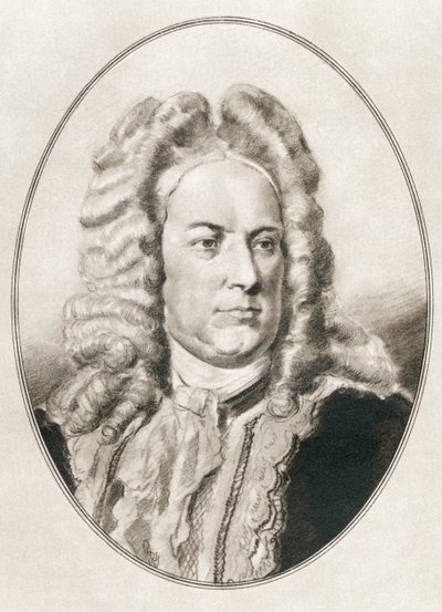 George Frideric o Frederick Handel, da Living Biographies of Great Composers da Gordon Ross