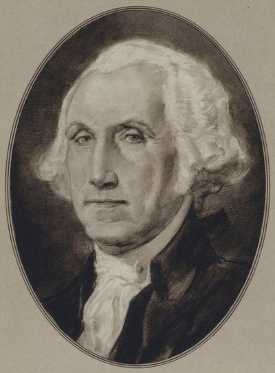 Ritratti di statisti americani: George Washington (litografia) da Gordon Ross
