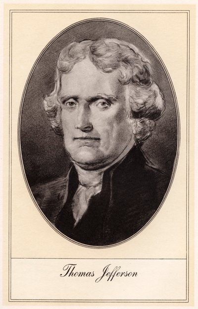 Thomas Jefferson, terzo Presidente degli Stati Uniti, inizio XX secolo da Gordon Ross