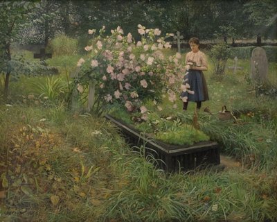 Scena di Cimitero da Gottfrid Kallstenius