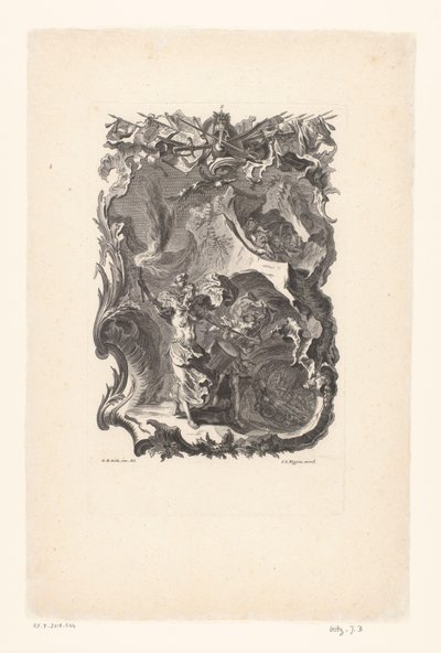 Gli orrori della guerra, numero 2 (Schrecken des Krieges) da Gottfried Bernhard Götz