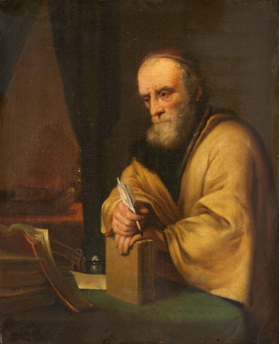 Un vecchio studioso da Gottfried Kneller (copy after)