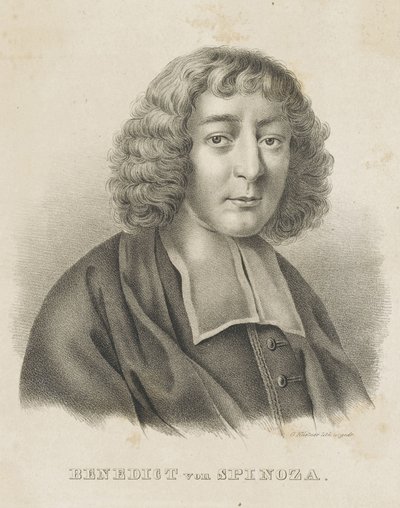 Ritratto di Baruch Spinoza, c. 1830-1840 da Gottfried Küstner