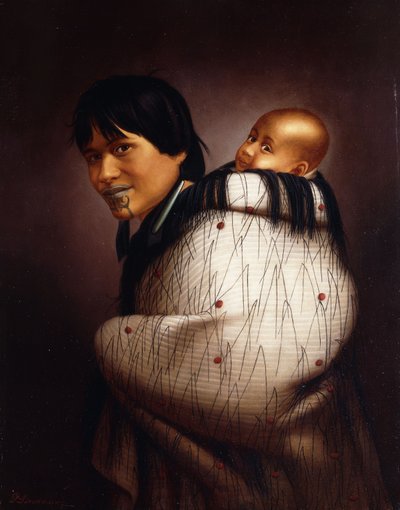 Ana Rupene e bambino da Gottfried Lindauer