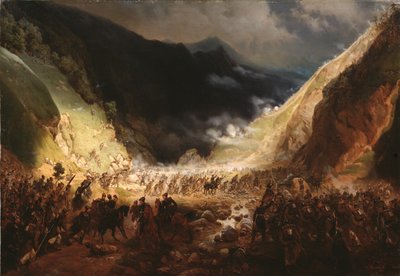 Battaglia del Passo di Rothenthurm, 1871 da Gottfried Willewalde