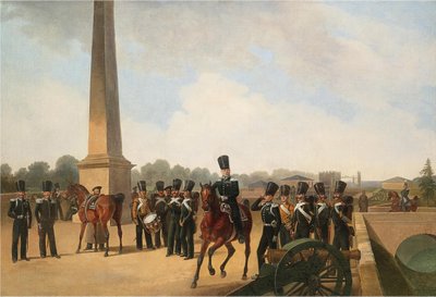 Reggimento dei Bagnini sulla Piazza del Connestabile a Gatchina da Gottfried Willewalde