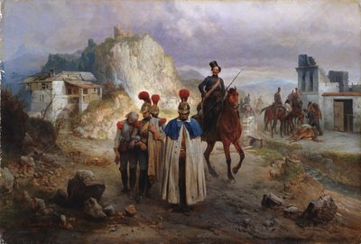 I prigionieri francesi nel 1814, 1885 da Gottfried Willewalde