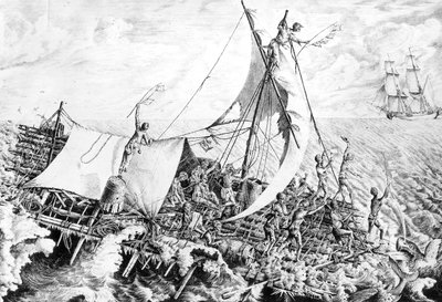 La zattera della Medusa 15 luglio da Gottfried or Godefroy Engelmann