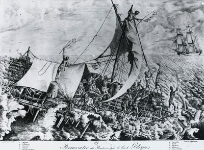 Naufragio della Fregata Medusa (2 luglio) da Gottfried or Godefroy Engelmann