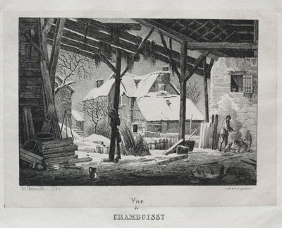 Veduta di Chamboissy, 1820 da Gottfried or Godefroy Engelmann
