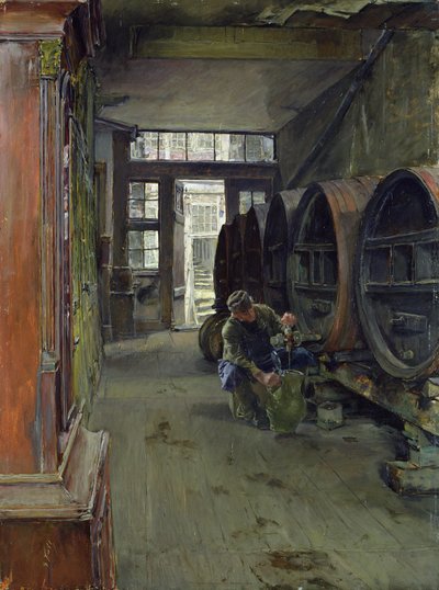 Nella fabbrica di aceto ad Amburgo, 1891 da Gotthardt Johann Kuehl