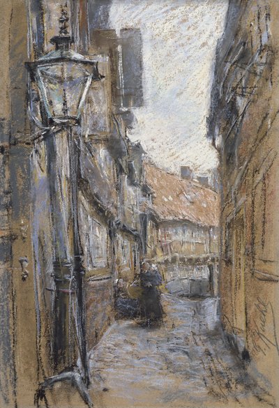 Strada a Teilfeld, 1890 da Gotthardt Johann Kuehl