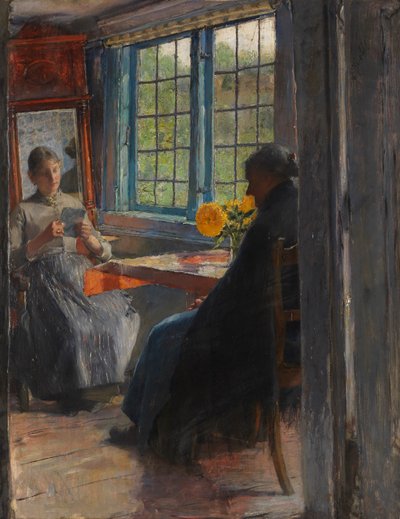 Donne alla finestra del giardino da Gotthardt Kuehl