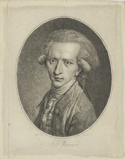 Ritratto di August Gottlieb Meissner 1753-1807, c. 1800 da Gottlieb Friedrich Riedel
