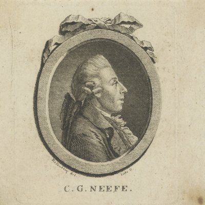 Ritratto del compositore Christian Gottlob Neefe 1748-1798, c. 1780 da Gottlob August Liebe