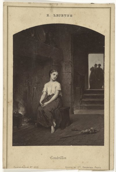 Riproduzione fotografica di un dipinto di Cenerentola di Eugène Joseph Lejeune da Goupil and Cie.