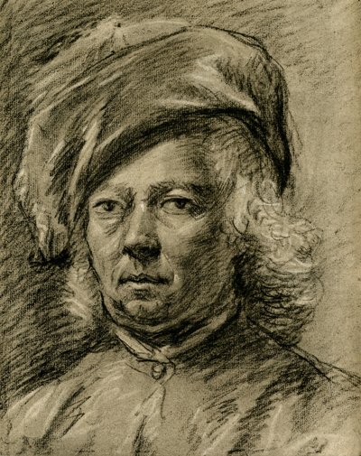 Studio di testa maschile da Govaert Flinck