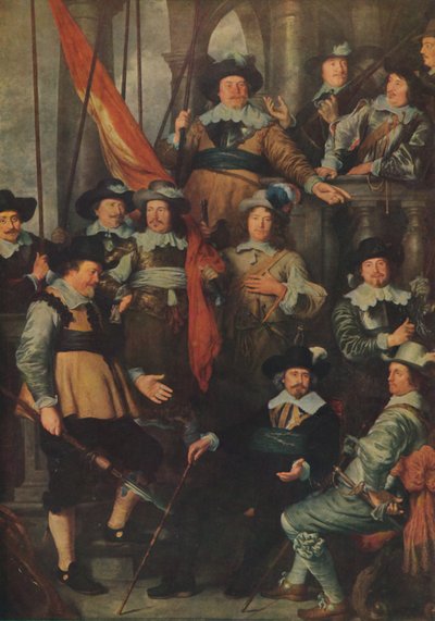 La Compagnia della Guardia Civica di Amsterdam...nel 1645, 1914 da Govaert Flinck