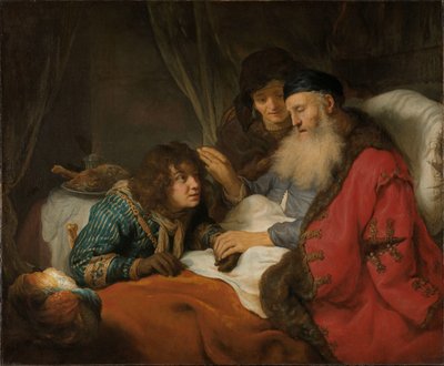 Isacco benedice Giacobbe da Govert Flinck