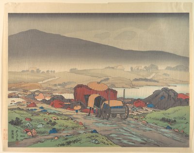 Pioggia a Yabakei da Goyo Hashiguchi