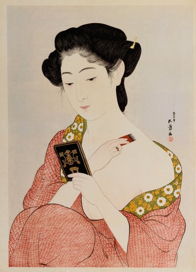 Una donna in biancheria intima, 1918 da Goyo Hashiguchi