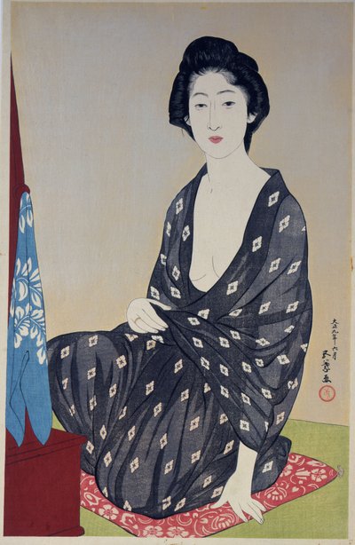 Natsugoromo no onna (Woman in a Summer Garment) da Goyo Hashiguchi