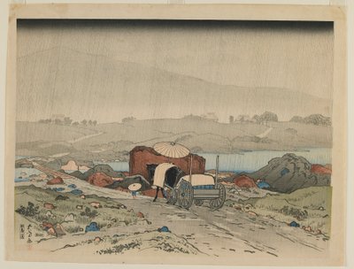 Yabakei, era Taisho, 1918 (stampa xilografica a colori) da Goyo Hashiguchi