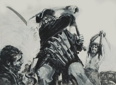 Barbanera (guazzo su carta) da Graham Coton