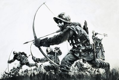 Arcieri nella battaglia di Bannockburn da Graham Coton
