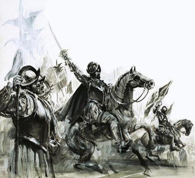 Francisco de Coronado alla testa della sua spedizione in Messico da Graham Coton