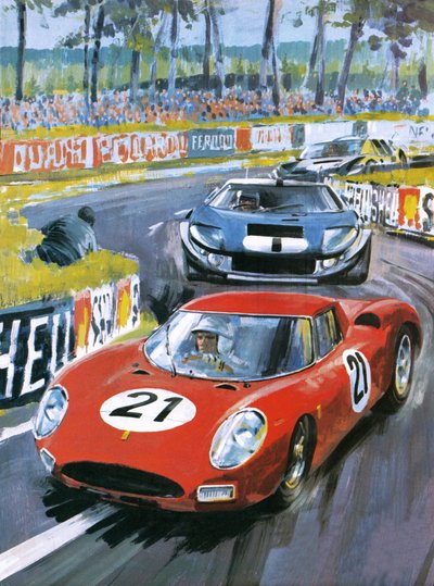 Jochen Rindt alla guida di una Ferrari 250 LM da Graham Coton