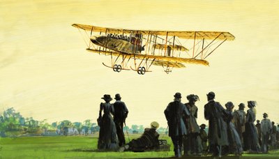 Decollare..., illustrazione da "Wings Across the World". da Graham Coton